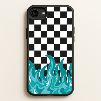 Blue Flame - Skate Aesthetic   - Skate Aesthetic Phone Case for iPhone 6 / 7 / 8 / SE