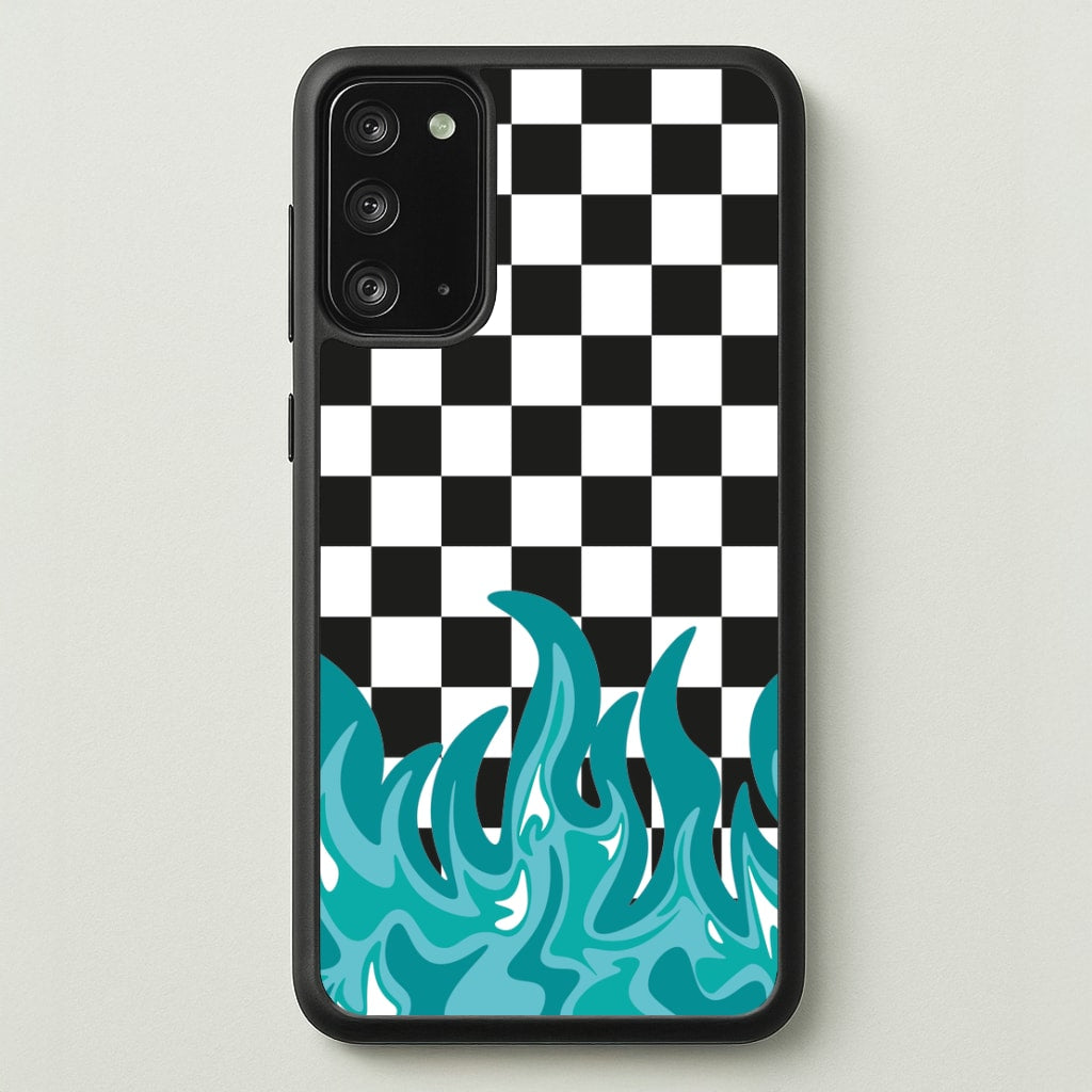 Blue Flame - Skate Aesthetic   - Skate Aesthetic Phone Case for Galaxy Note 20