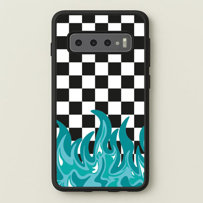 Blue Flame - Skate Aesthetic   - Skate Aesthetic Phone Case for Galaxy S10