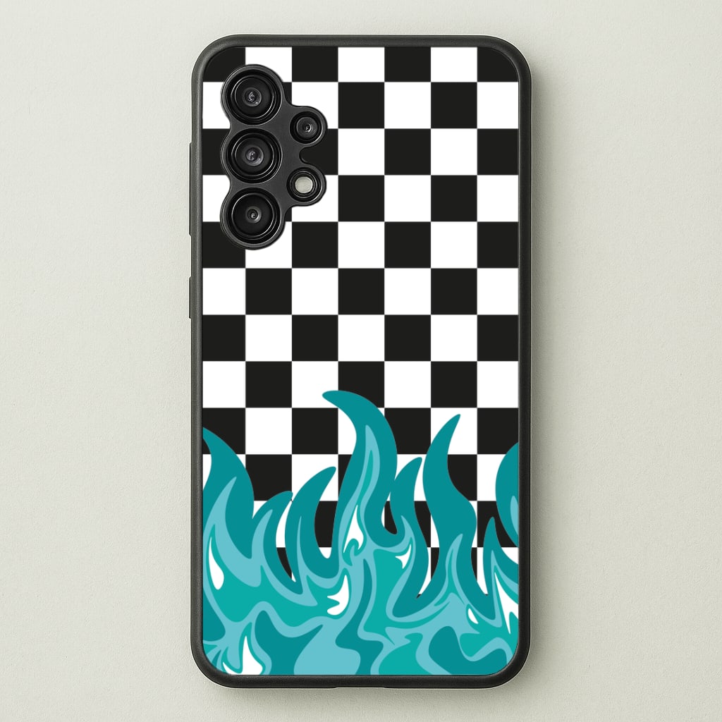 Blue Flame - Skate Aesthetic   - Skate Aesthetic Phone Case for Galaxy A13