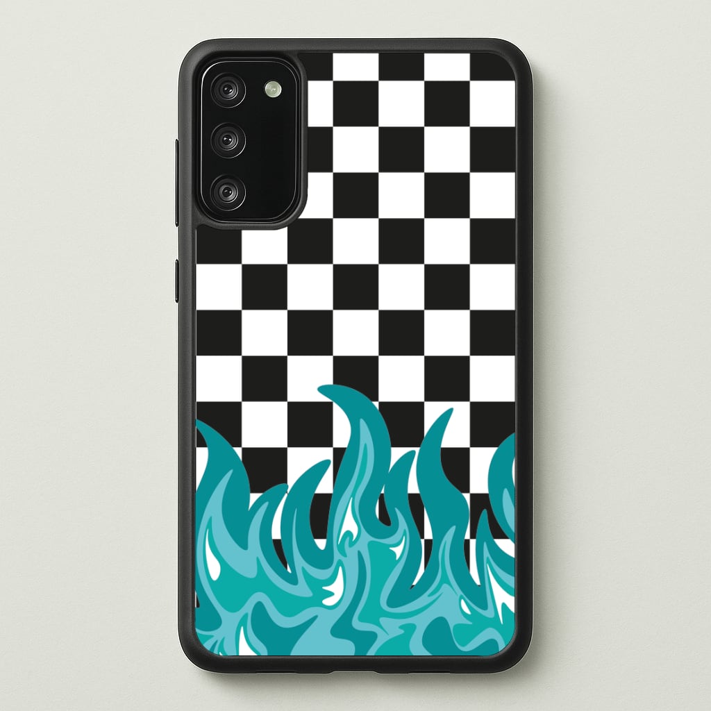Blue Flame - Skate Aesthetic   - Skate Aesthetic Phone Case for Galaxy A41