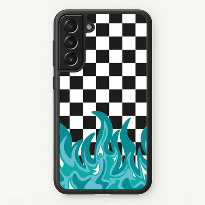 Blue Flame - Skate Aesthetic   - Skate Aesthetic Phone Case for Galaxy S21