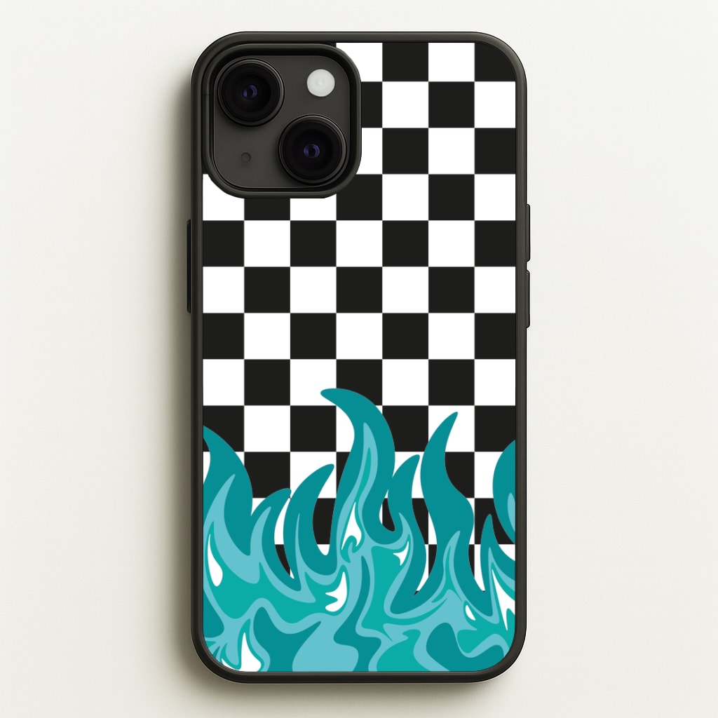 Blue Flame - Skate Aesthetic   - Skate Aesthetic Phone Case for iPhone 13