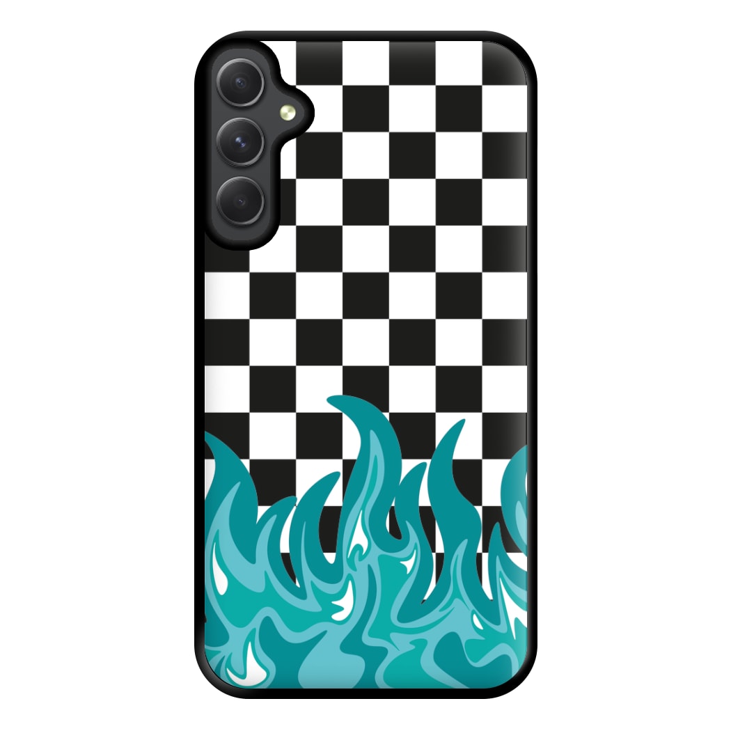 Blue Flame - Skate Aesthetic  Phone Case for Galaxy A14