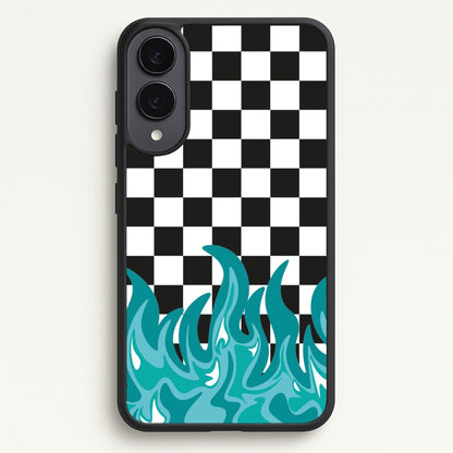 Blue Flame - Skate Aesthetic   - Skate Aesthetic Phone Case for Galaxy S25 Edge