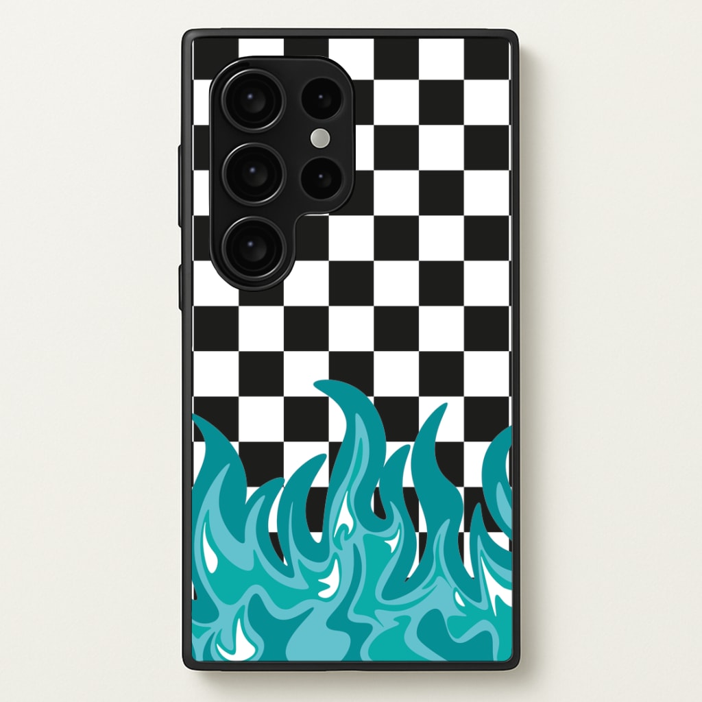 Blue Flame - Skate Aesthetic   - Skate Aesthetic Phone Case for Galaxy S24 Ultra