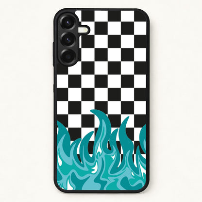 Blue Flame - Skate Aesthetic Phone Case for Galaxy A17
