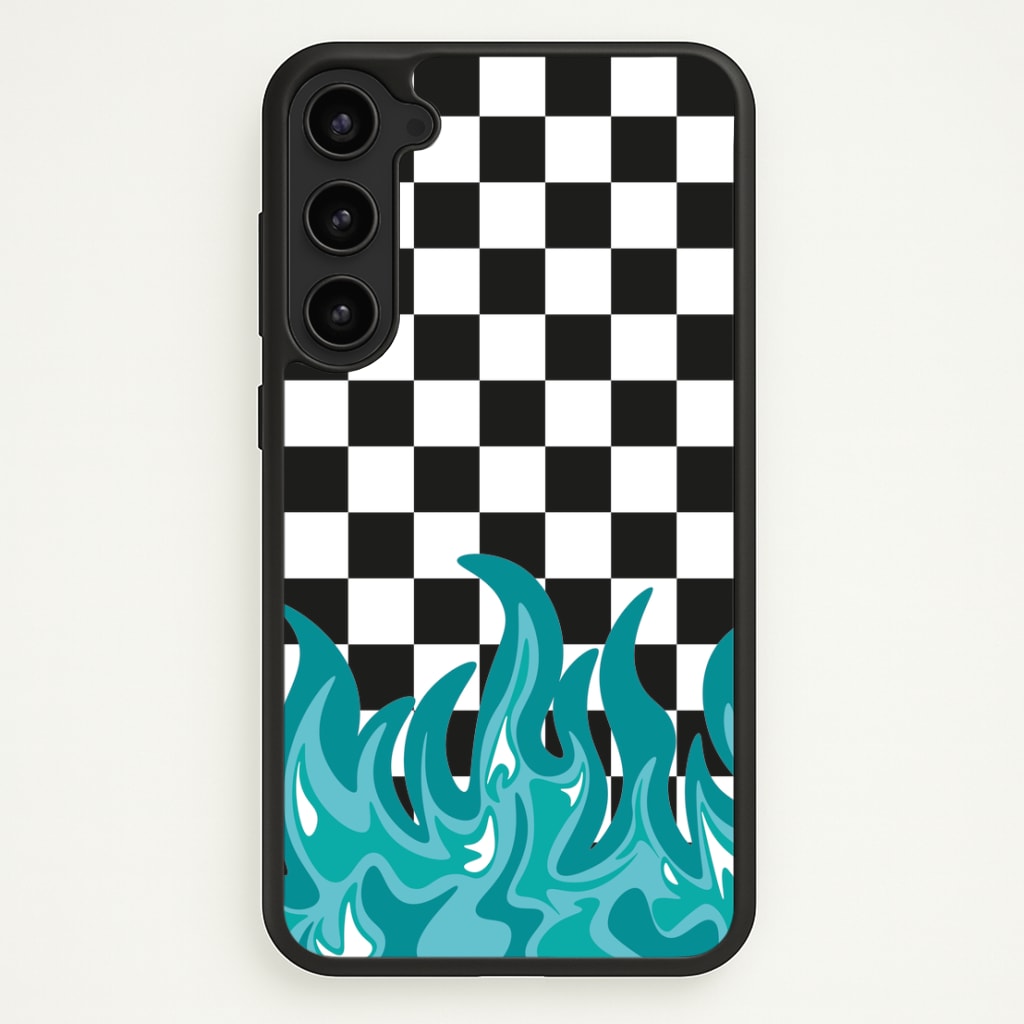 Blue Flame - Skate Aesthetic   - Skate Aesthetic Phone Case for Galaxy S23