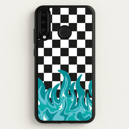 Blue Flame - Skate Aesthetic   - Skate Aesthetic Phone Case for Huawei P30 Lite