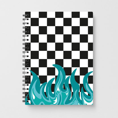 Blue Flame - Skate Aesthetic  Notebook