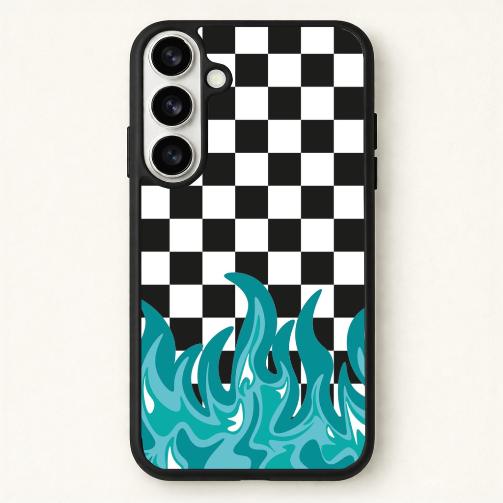 Blue Flame - Skate Aesthetic Phone Case for Galaxy S26