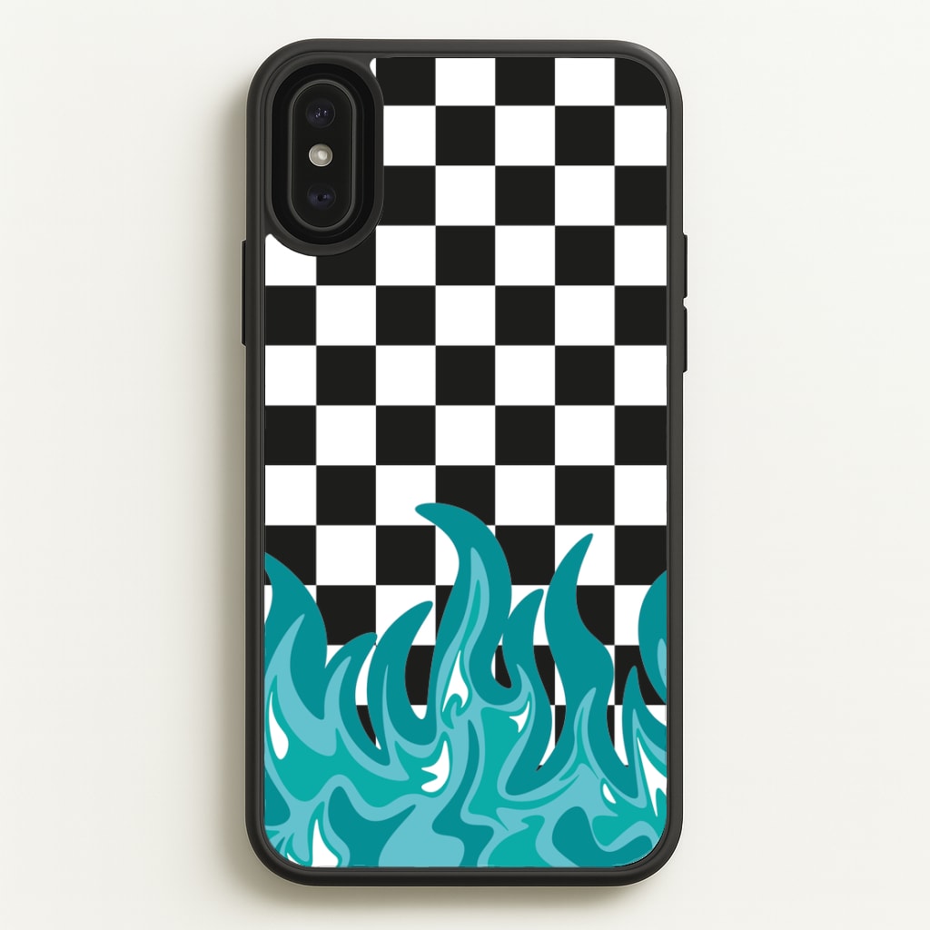 Blue Flame - Skate Aesthetic   - Skate Aesthetic Phone Case for iPhone XS Max