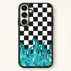 Blue Flame - Skate Aesthetic Phone Case for Galaxy S26 Plus