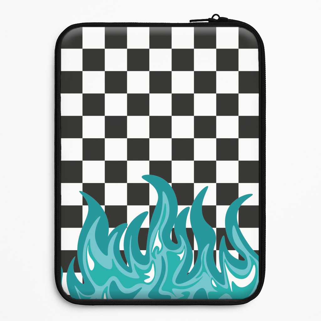 Blue Flame - Skate Aesthetic  Laptop Sleeve
