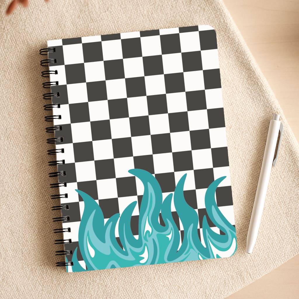 Blue Flame - Skate Aesthetic  Notepad