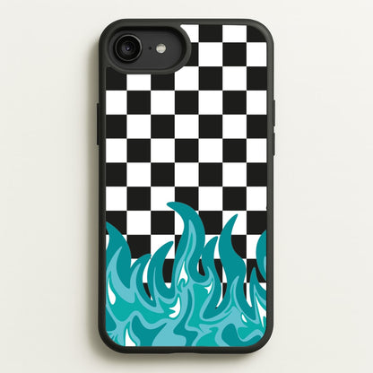 Blue Flame - Skate Aesthetic   - Skate Aesthetic Phone Case for iPhone 6 Plus / 7 Plus / 8 Plus