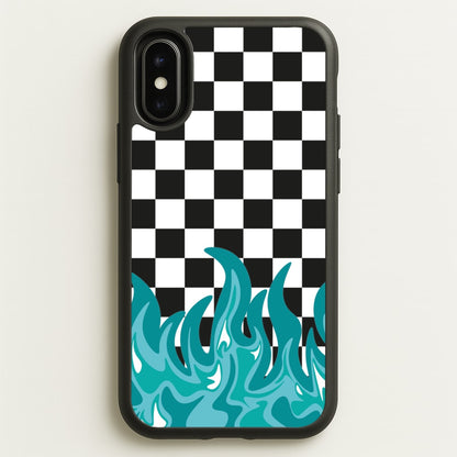 Blue Flame - Skate Aesthetic   - Skate Aesthetic Phone Case for iPhone X / XS
