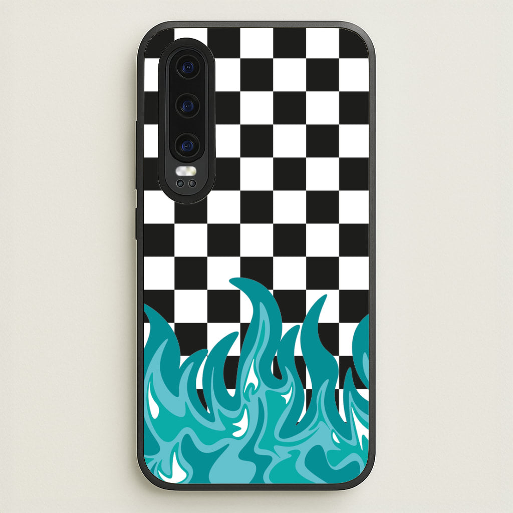 Blue Flame - Skate Aesthetic   - Skate Aesthetic Phone Case for Huawei P30