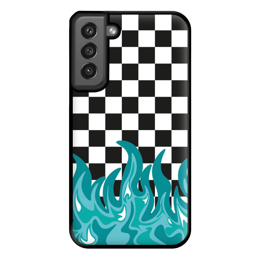 Blue Flame - Skate Aesthetic  Phone Case for Galaxy S21FE