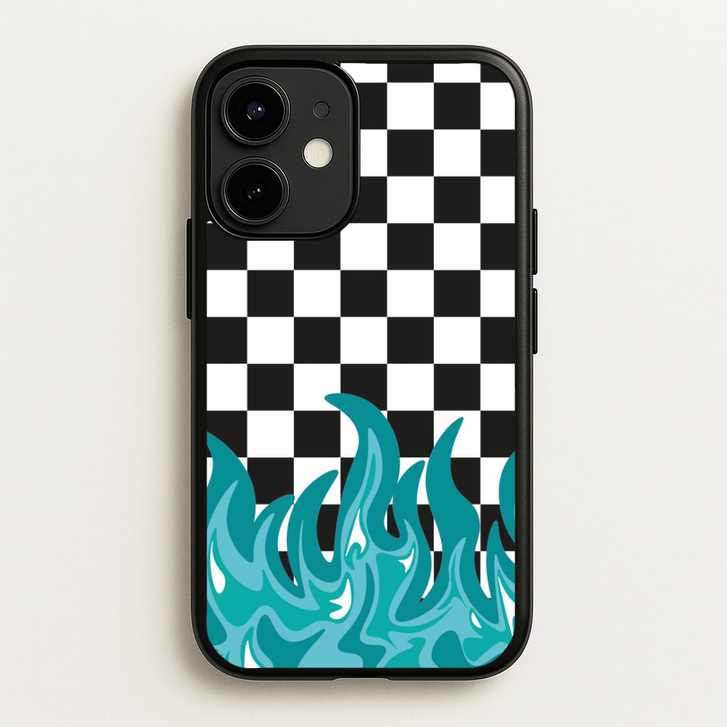 Blue Flame - Skate Aesthetic   - Skate Aesthetic Phone Case for iPhone 12 Mini