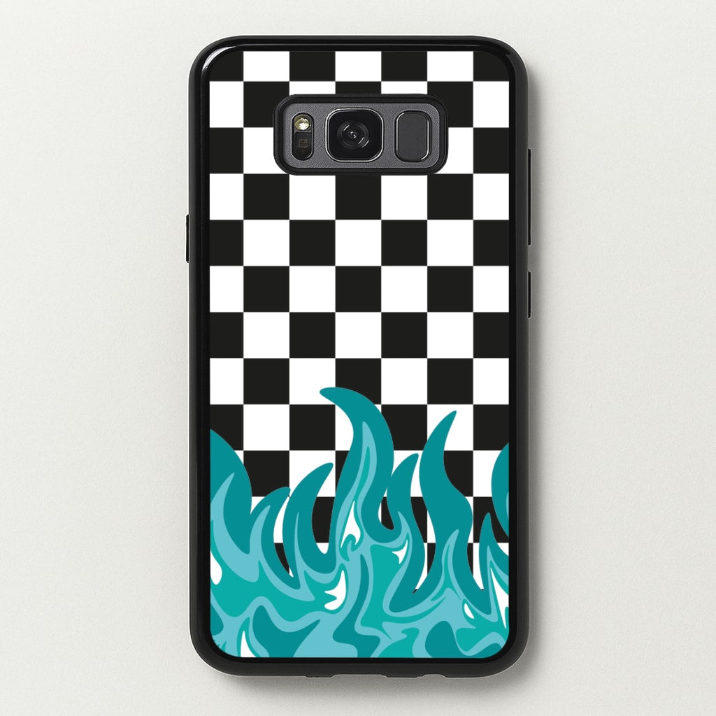 Blue Flame - Skate Aesthetic   - Skate Aesthetic Phone Case for Galaxy S8 Plus