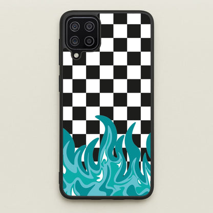 Blue Flame - Skate Aesthetic   - Skate Aesthetic Phone Case for Galaxy A12