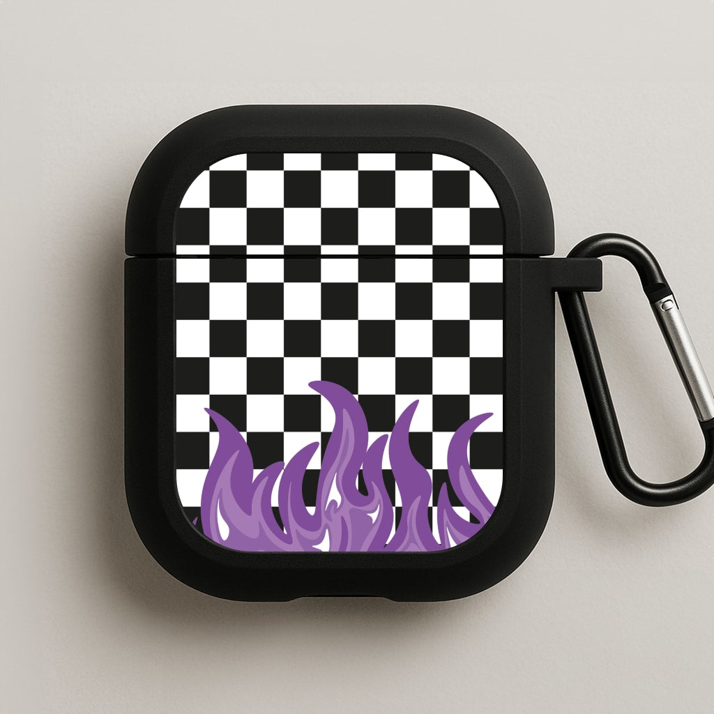 Purple Flame - Skate Aesthetic  AirPods Case