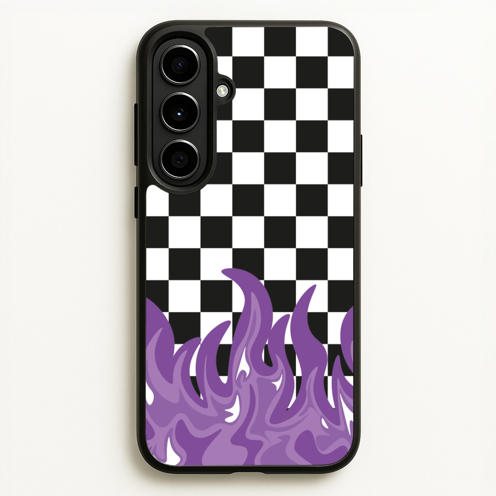 Purple Flame - Skate Aesthetic   - Skate Aesthetic Phone Case for Galaxy A56