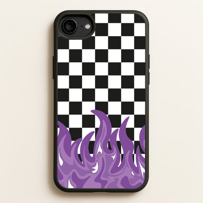 Purple Flame - Skate Aesthetic   - Skate Aesthetic Phone Case for iPhone 6 / 7 / 8 / SE