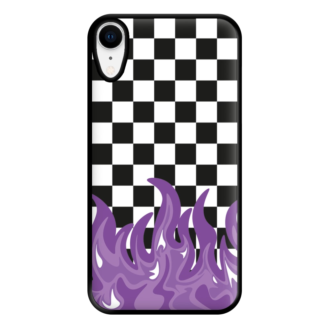 Purple Flame - Skate Aesthetic  Phone Case for iPhone XR