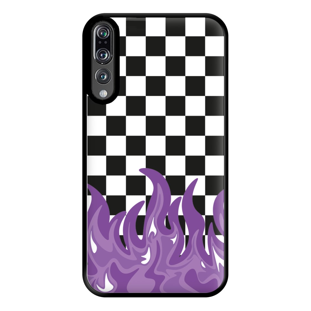 Purple Flame - Skate Aesthetic  Phone Case for Huawei P20 Pro