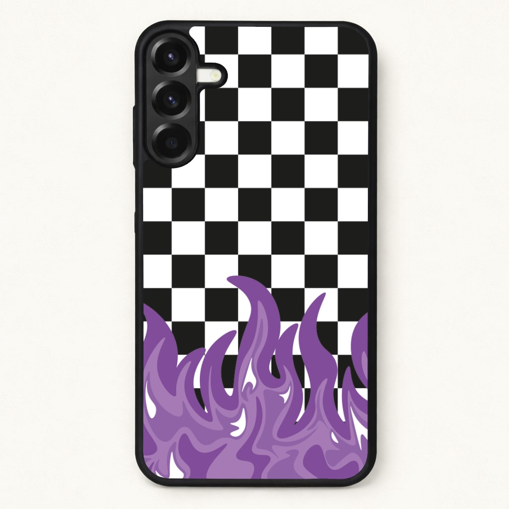 Purple Flame - Skate Aesthetic Phone Case for Galaxy A57