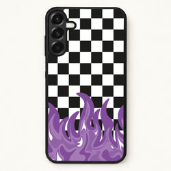 Purple Flame - Skate Aesthetic Phone Case for Galaxy A57