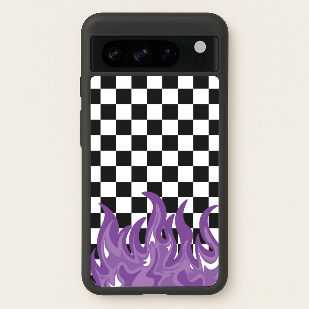 Purple Flame - Skate Aesthetic   - Skate Aesthetic Phone Case for Google Pixel 8 Pro