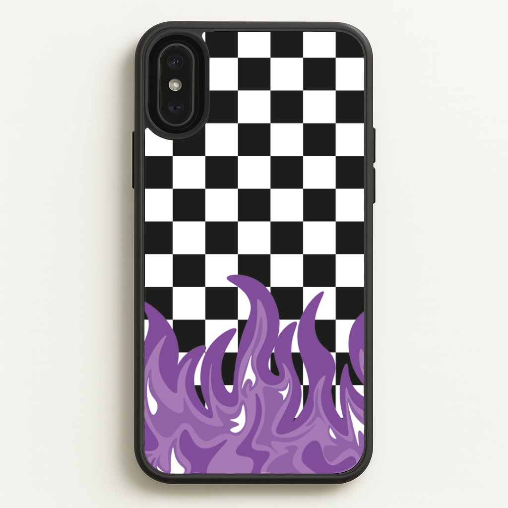 Purple Flame - Skate Aesthetic   - Skate Aesthetic Phone Case for iPhone XS Max