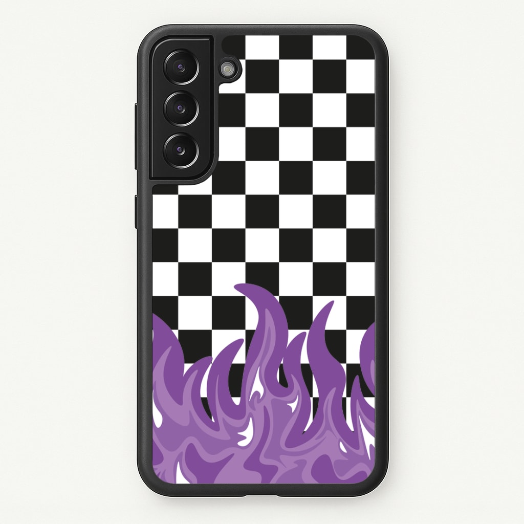 Purple Flame - Skate Aesthetic   - Skate Aesthetic Phone Case for Galaxy S21