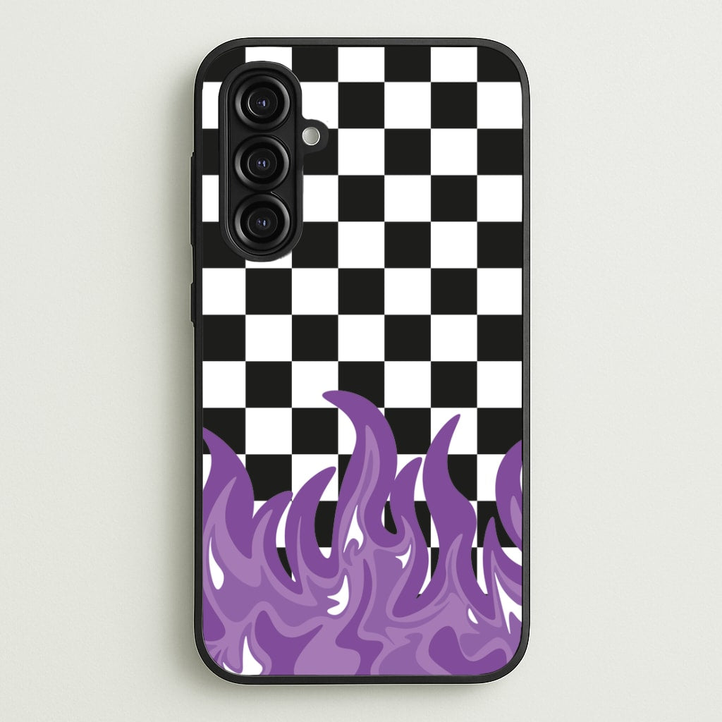 Purple Flame - Skate Aesthetic   - Skate Aesthetic Phone Case for Galaxy A16