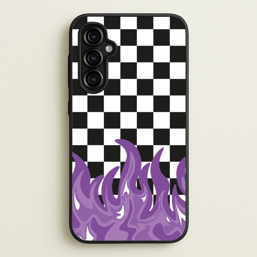 Purple Flame - Skate Aesthetic   - Skate Aesthetic Phone Case for Galaxy A54