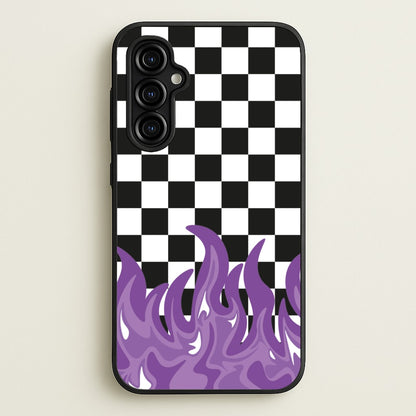 Purple Flame - Skate Aesthetic   - Skate Aesthetic Phone Case for Galaxy A54
