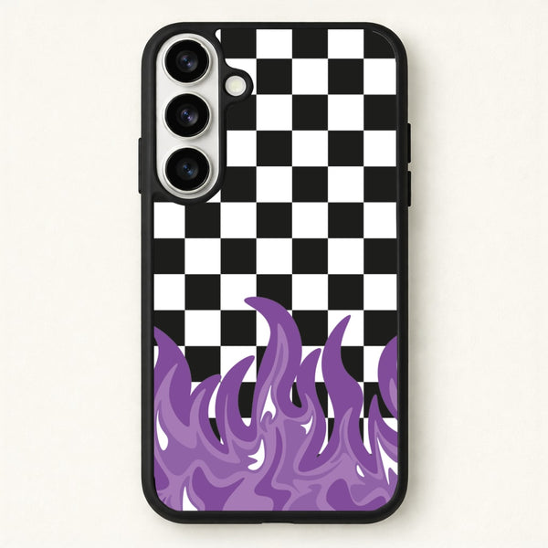 Purple Flame - Skate Aesthetic Phone Case for Galaxy S26