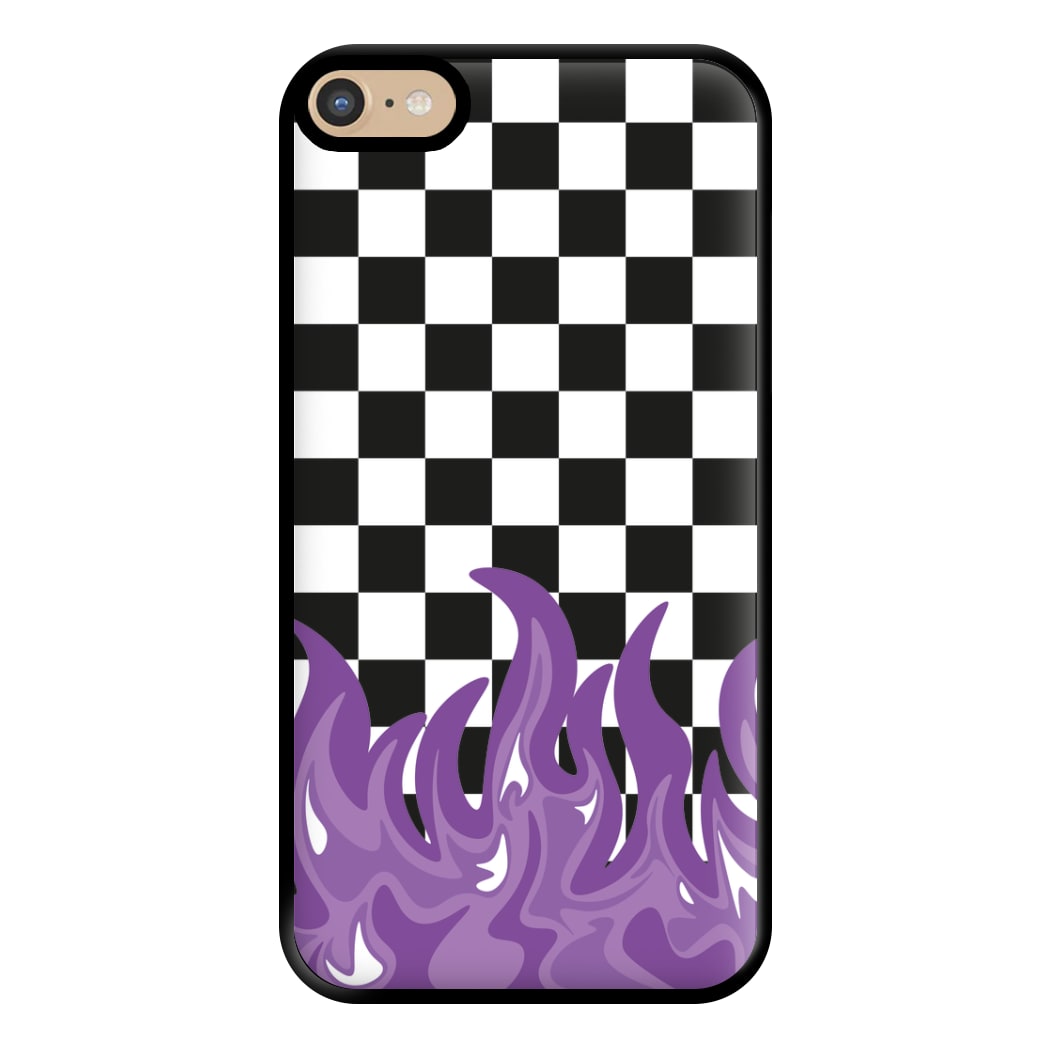 Purple Flame - Skate Aesthetic  Phone Case for iPhone 6 Plus / 7 Plus / 8 Plus