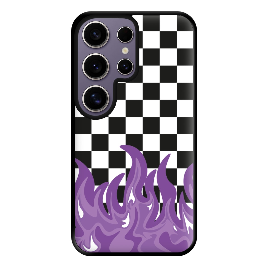 Purple Flame - Skate Aesthetic  Phone Case for Galaxy S25 Ultra