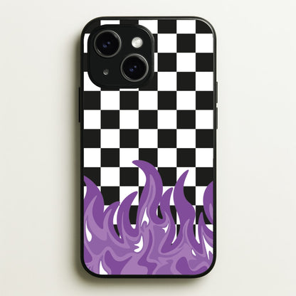 Purple Flame - Skate Aesthetic   - Skate Aesthetic Phone Case for iPhone 14