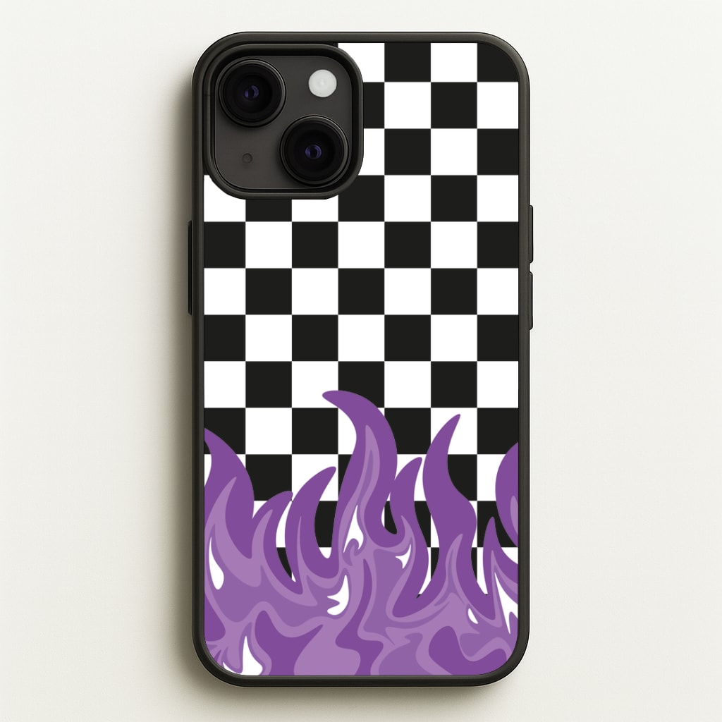 Purple Flame - Skate Aesthetic   - Skate Aesthetic Phone Case for iPhone 13 Mini
