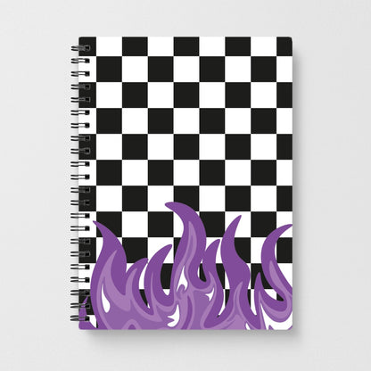 Purple Flame - Skate Aesthetic  Notebook
