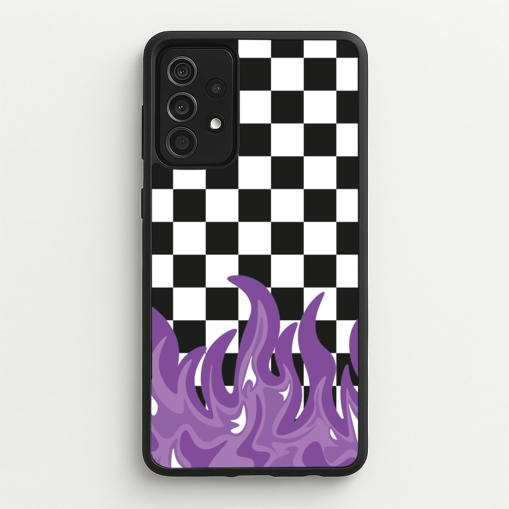 Purple Flame - Skate Aesthetic   - Skate Aesthetic Phone Case for Galaxy A52 / A52s