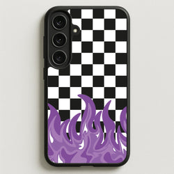 Purple Flame - Skate Aesthetic Phone Case for Galaxy S25FE