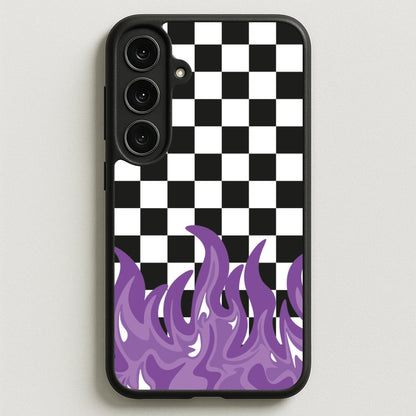 Purple Flame - Skate Aesthetic Phone Case for Galaxy S25FE