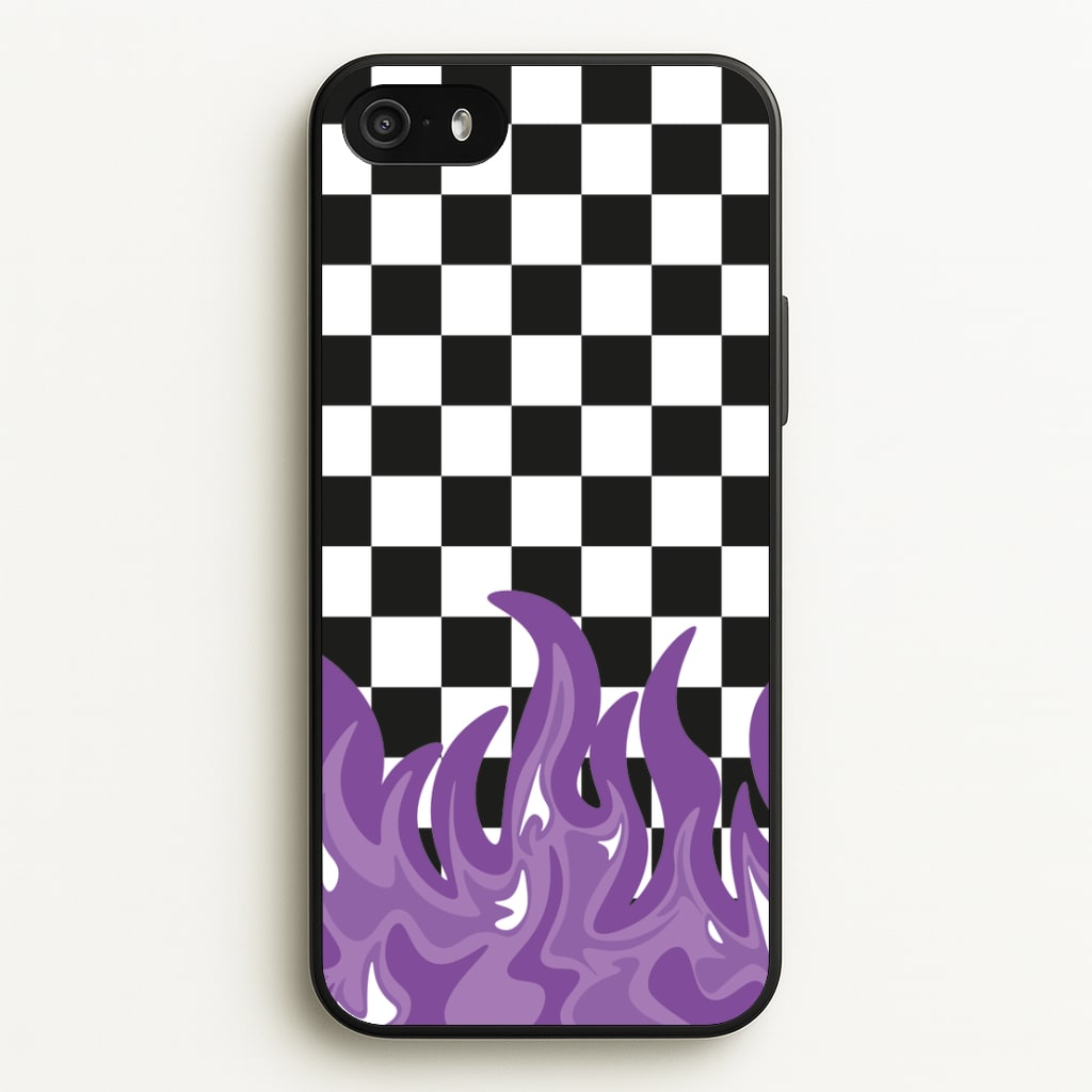 Purple Flame - Skate Aesthetic   - Skate Aesthetic Phone Case for iPhone 5 / 5s / SE 2016