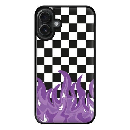 Purple Flame - Skate Aesthetic  Phone Case for iPhone 16 Plus